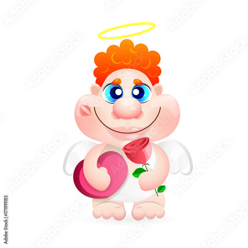 Angel. Greeting card