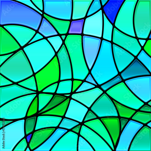 abstract vector stained-glass mosaic background