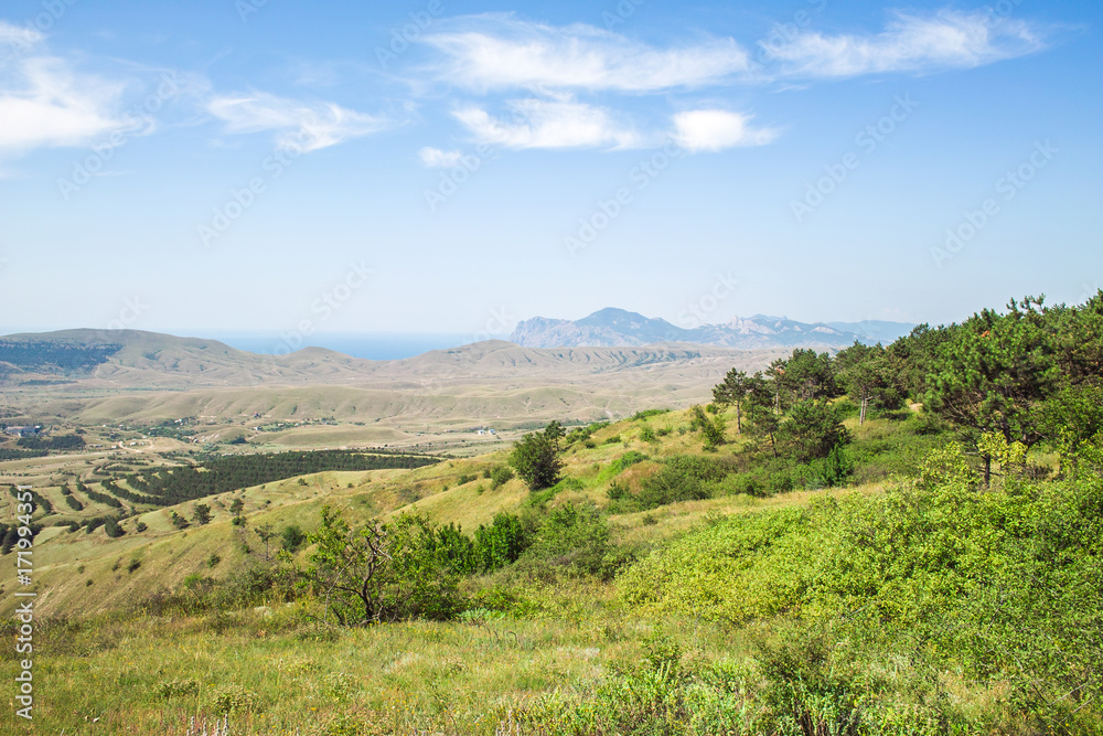 Fototapeta premium Beautiful Crimean mountain landscape