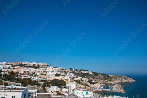 Panoramic view of Castro, a village near adriatic sea in Salento, Italy