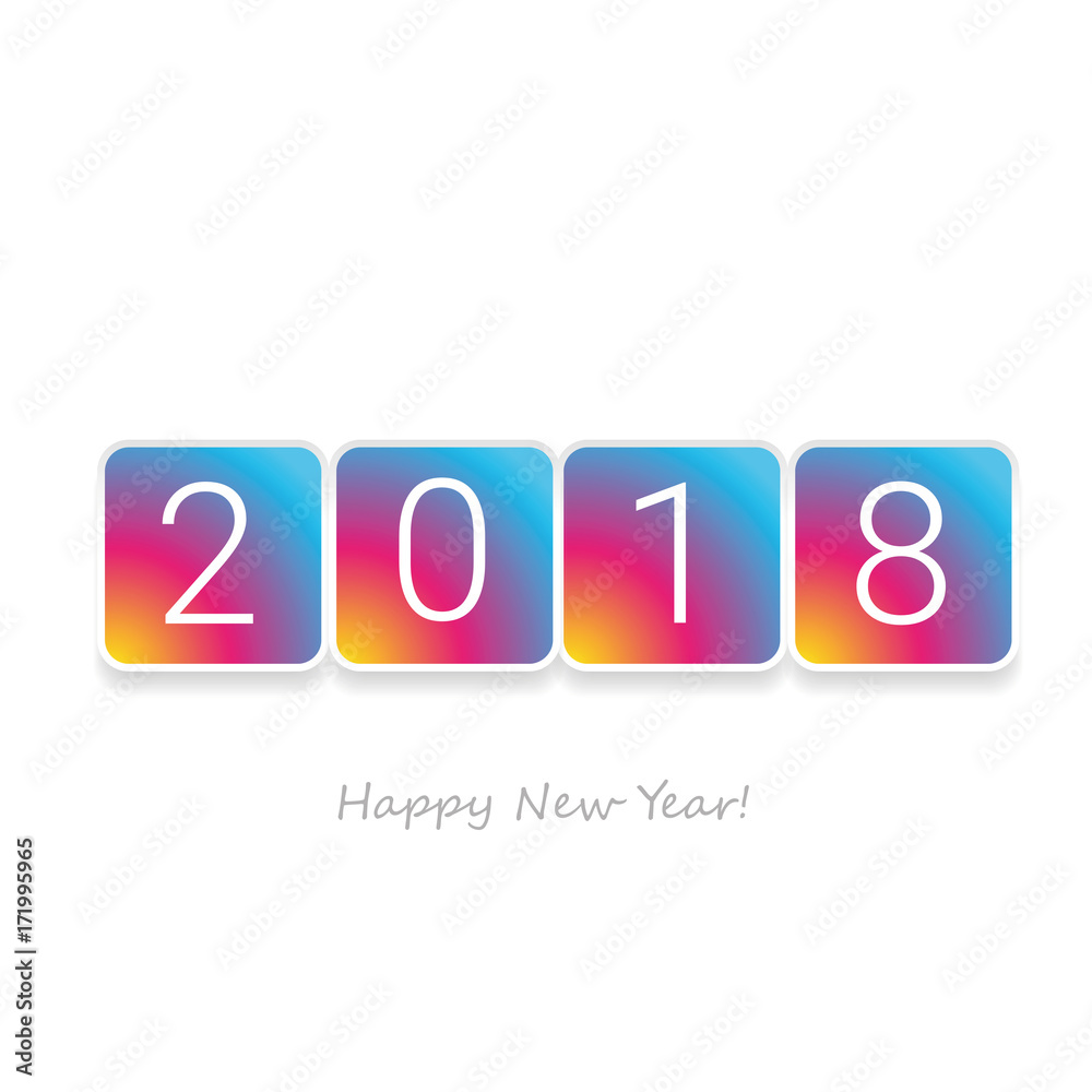 Happy New Year 2018 vector Happy New Year 2018 vector
