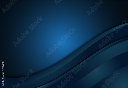 Blue gradient geometric background material design overlap layer illustration
