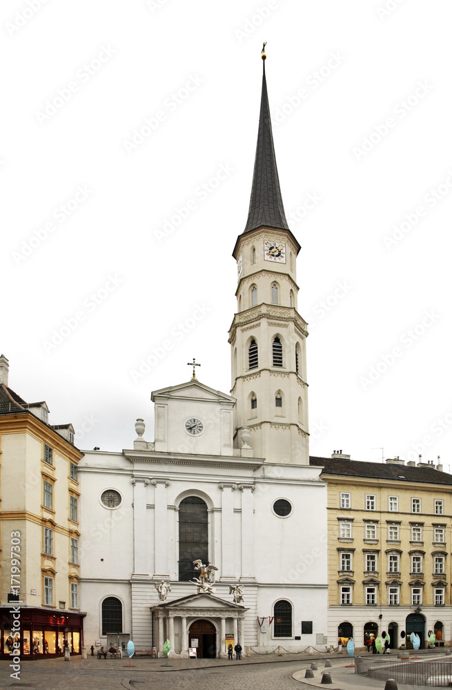 St. Michael's  Church (Michaelerkirche) in Vienna. Austria