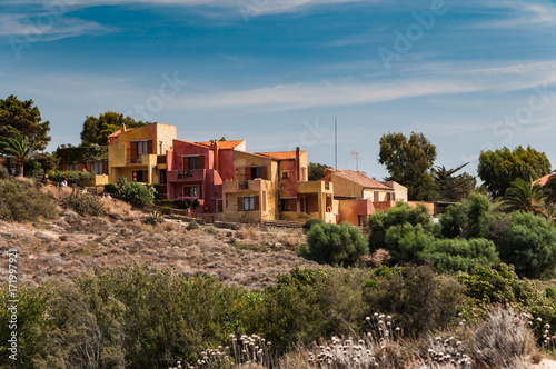 Porto Pollo tipical house  on beautiful Sardinia island near Porto Pollo, Sargedna, Italy photo