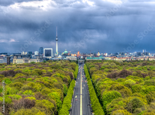Berlin Skyline as seen from the Victory Column