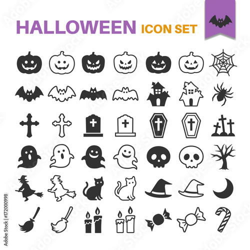 ハロウィン　アイコンセット