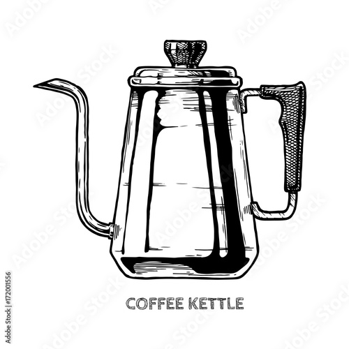 illustration of coffee kettle