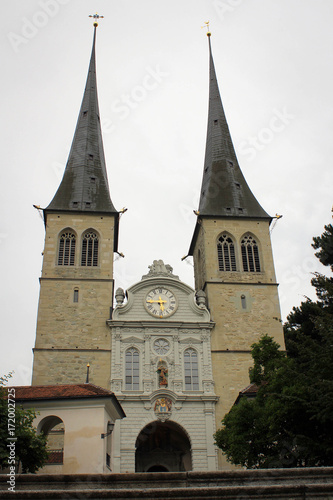 Saint Leodegar church in Lucerne, Switzerland © free2trip