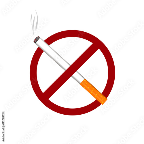 No smoking cigarette logo