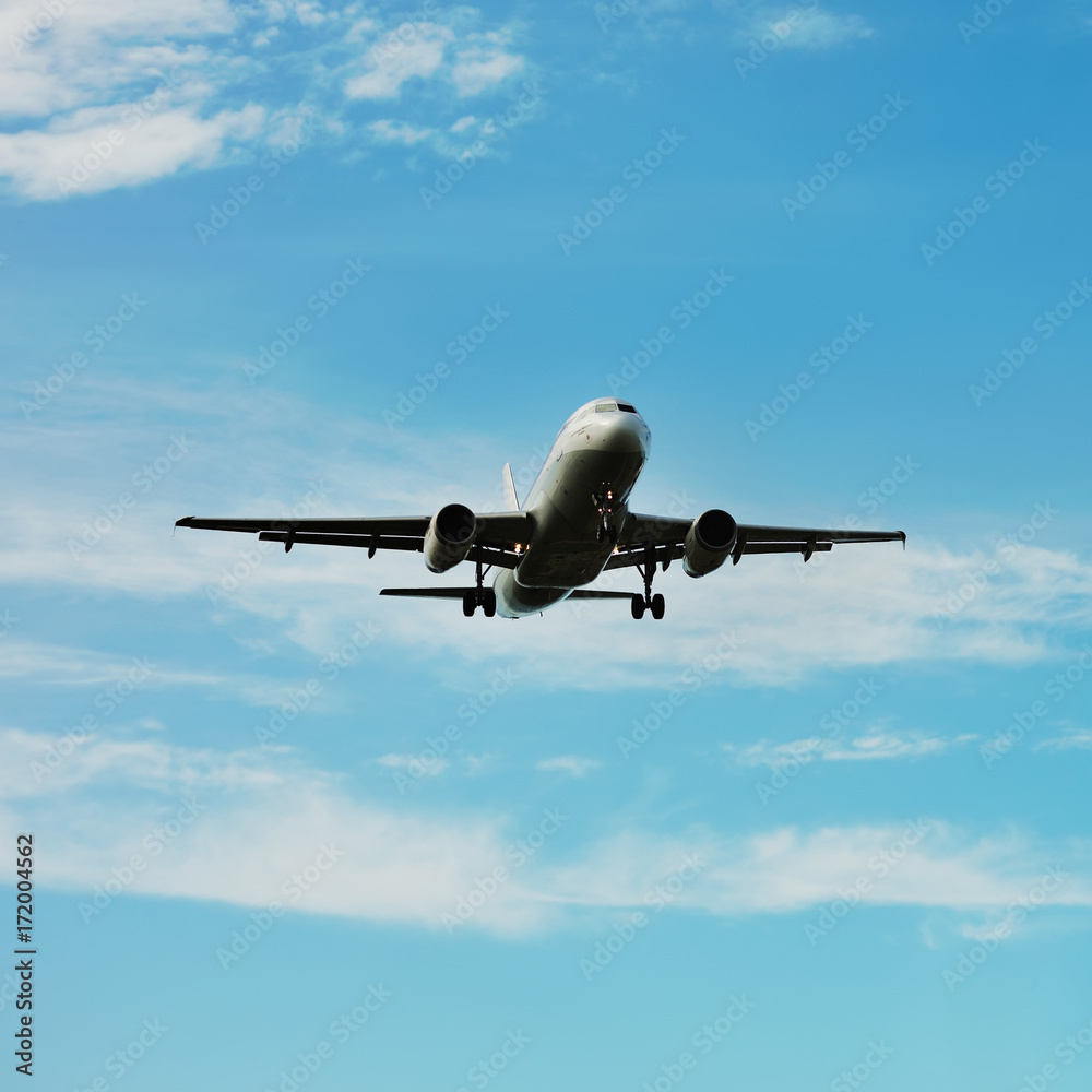 landing of an airplane in international airport landing of an airplane in international airport