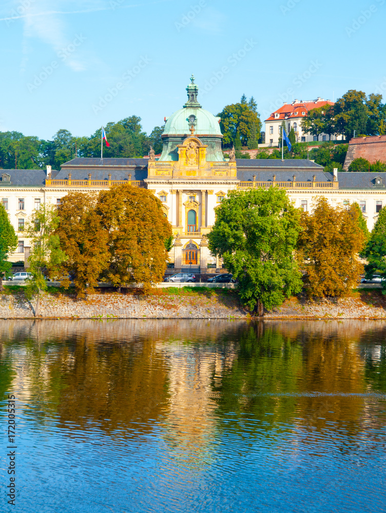 Straka Academy, the seat of Government of Czech Republic, Prague.