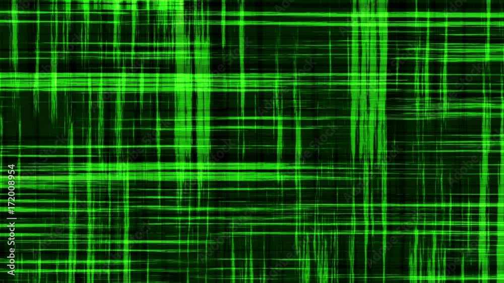 Green animated abstract background with moving stripes of irregular shape studio computer screen saver