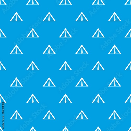 Tent pattern seamless blue