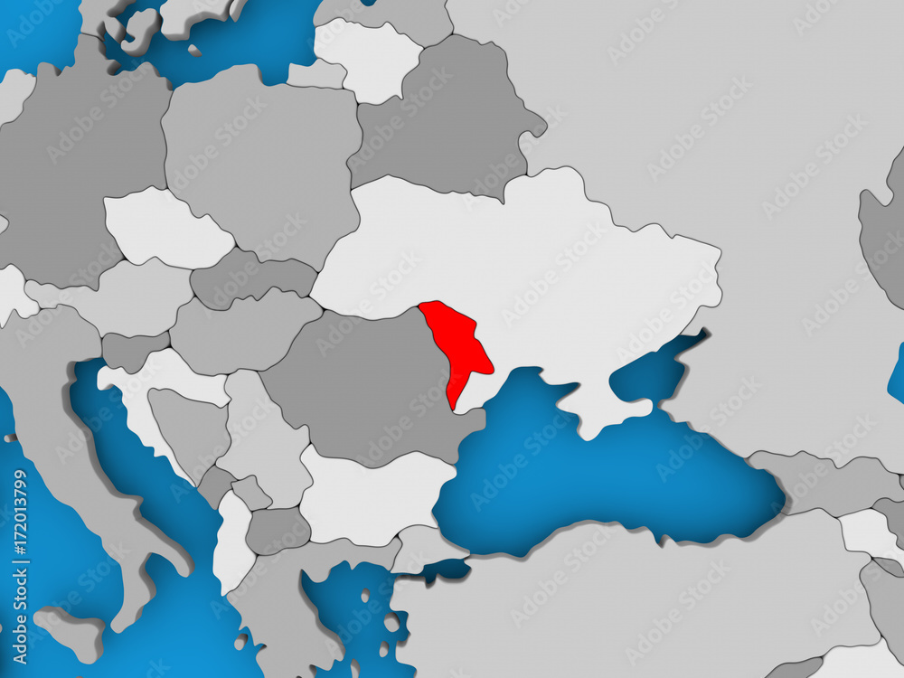 Obraz premium Map of Moldova