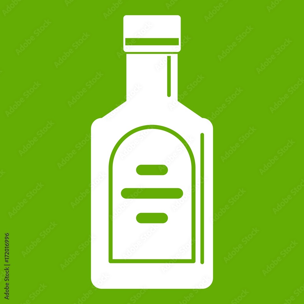 Bottle of whiskey icon green Bottle of whiskey icon green