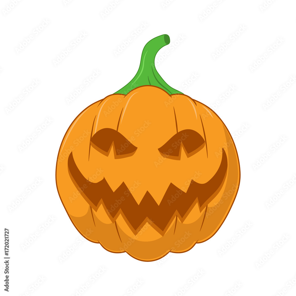 Fototapeta premium Illustration of halloween pumpkin. Vector. 