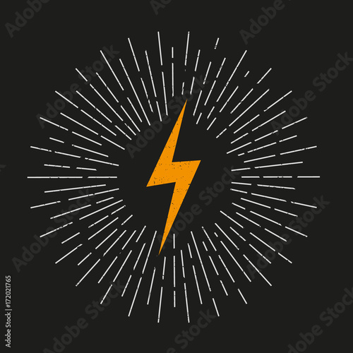 Lightning. Vector.