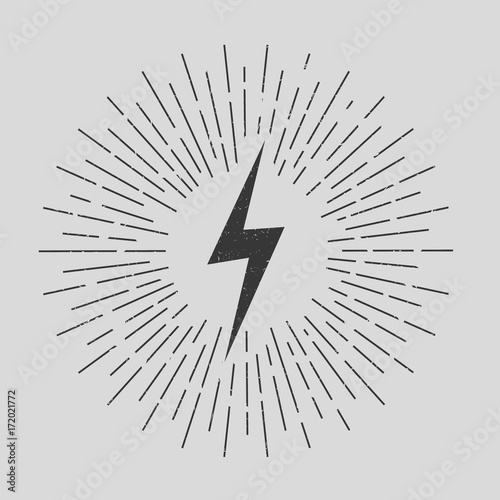 Lightning. Vector.
