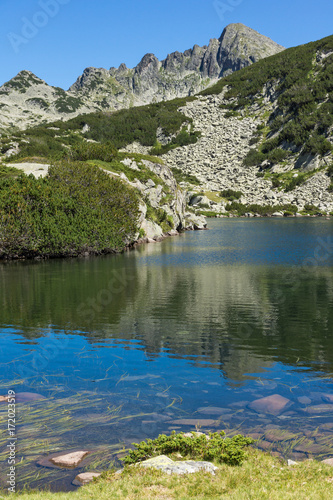 Amazing Panorama with Valyavishko Lake and Dzhangal peak, Pirin Mountain, Bulgaria