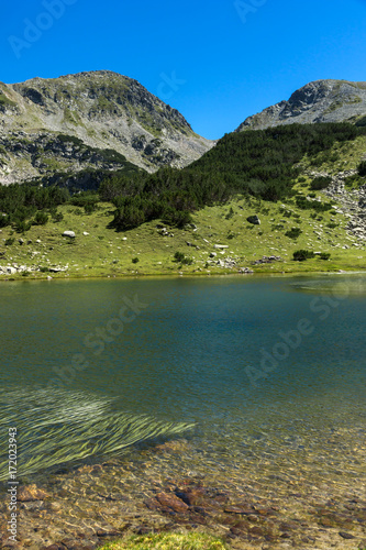 Amazing Panorama with Prevalski lakes and Mozgovishka pass  Pirin Mountain  Bulgaria