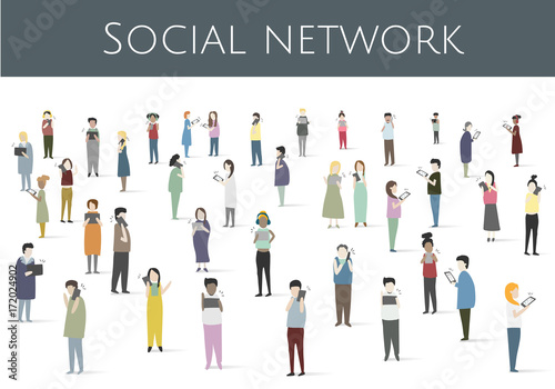 Vector set of illustrated people