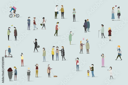 Vector set of illustrated people
