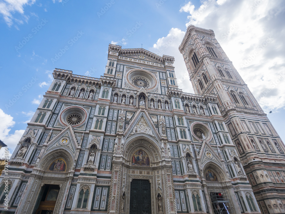 Cathedral of Santa Maria del Fiore in Florence on Duomo Square