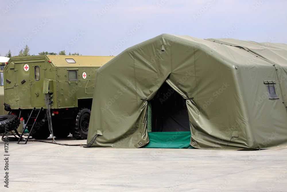 Tent of the field mobile hospital
