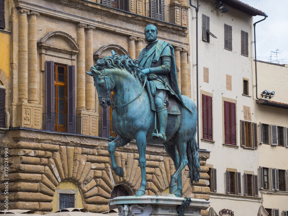 Cosimo Statue on Signoria Square in Florence (called Statua equestre di Cosimo)