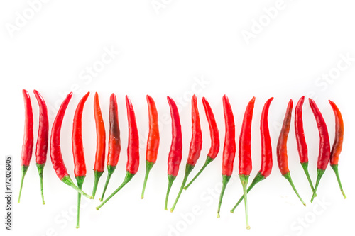 pepper set isolated on a white background (chilli, chili, pepper)