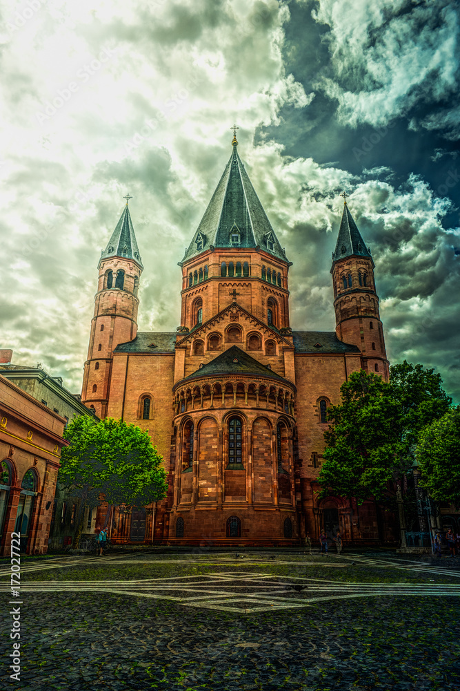 St. Martin's in Mainz. Germany - architecture background