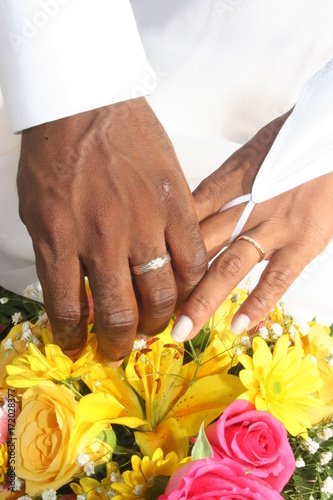 Mains et alliances des mariés