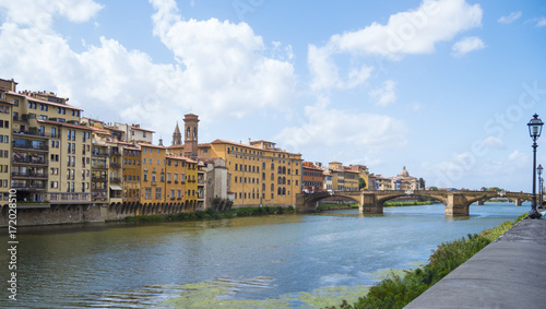 River Arno in the city of Florence © 4kclips