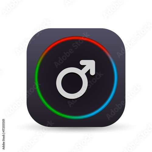 Dark MultiColor Web Button