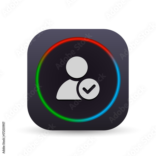 Dark MultiColor Web Button