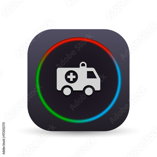 Dark MultiColor Web Button