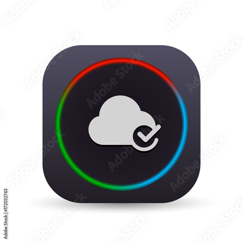 Dark MultiColor Web Button