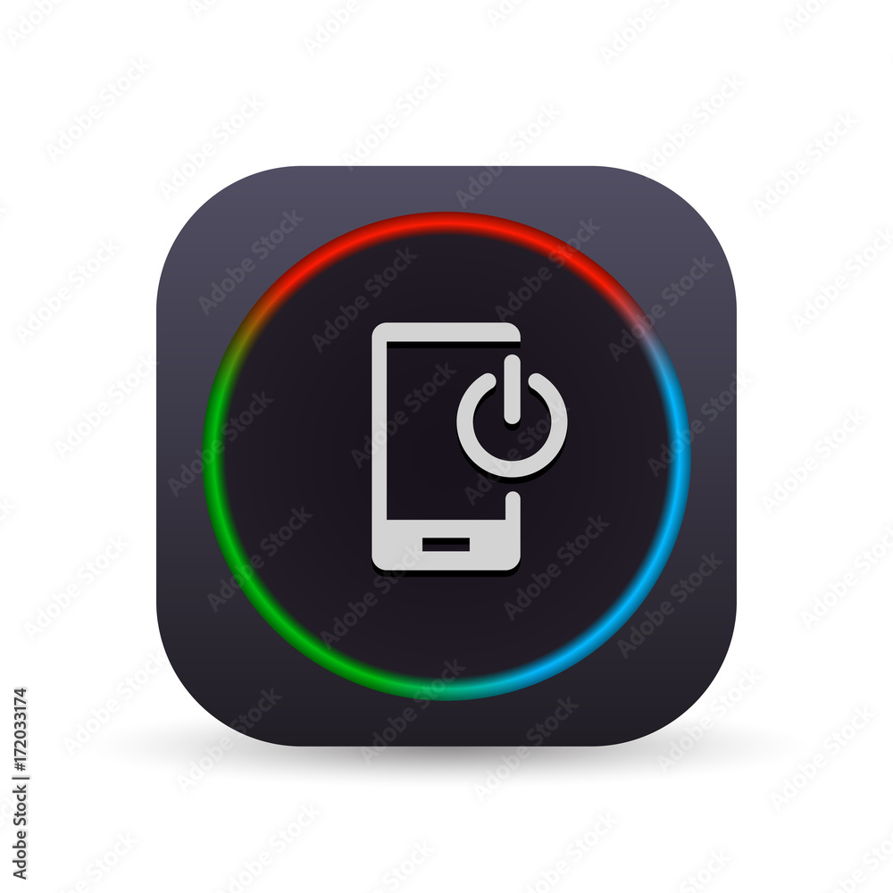 Dark MultiColor Web Button Dark MultiColor Web Button
