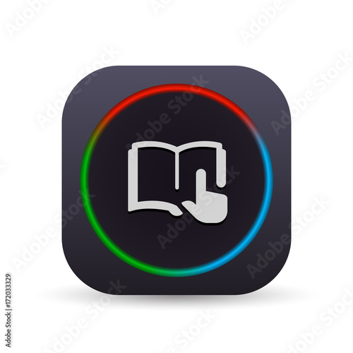 Dark MultiColor Web Button