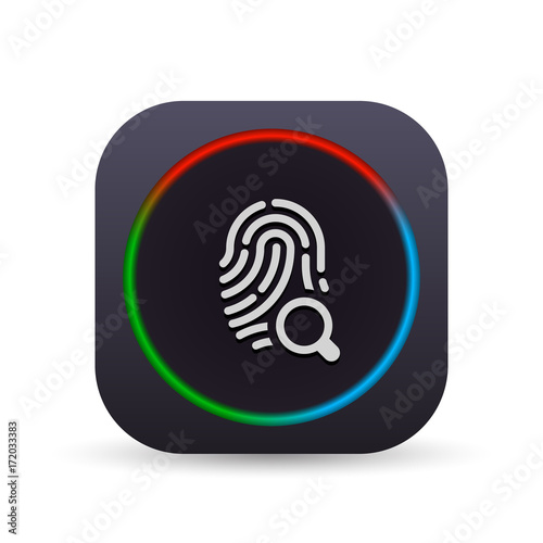 Dark MultiColor Web Button
