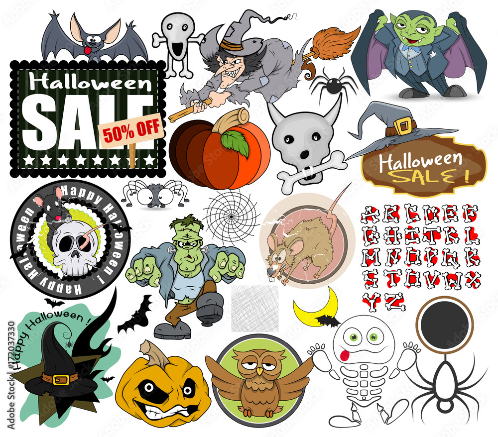 Halloween Vector Graphic Elements Halloween Vector Graphic Elements