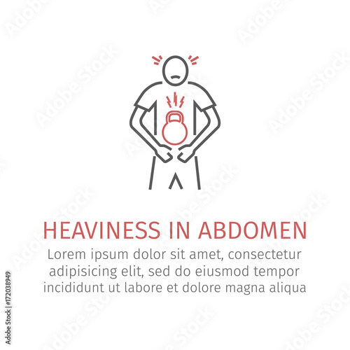 Heaviness in abdomen