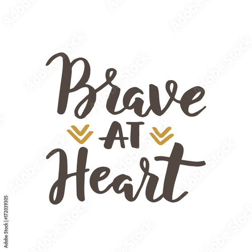Brave and wild lettering