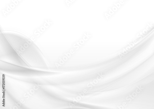 Abstract grey white smooth waves