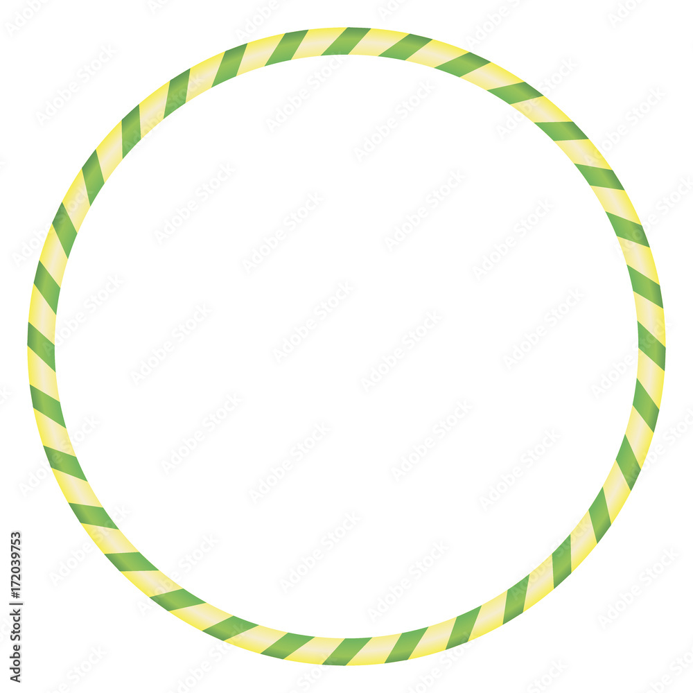 The hula Hoop yellow with green The hula Hoop yellow with green