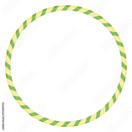 The hula Hoop yellow with green