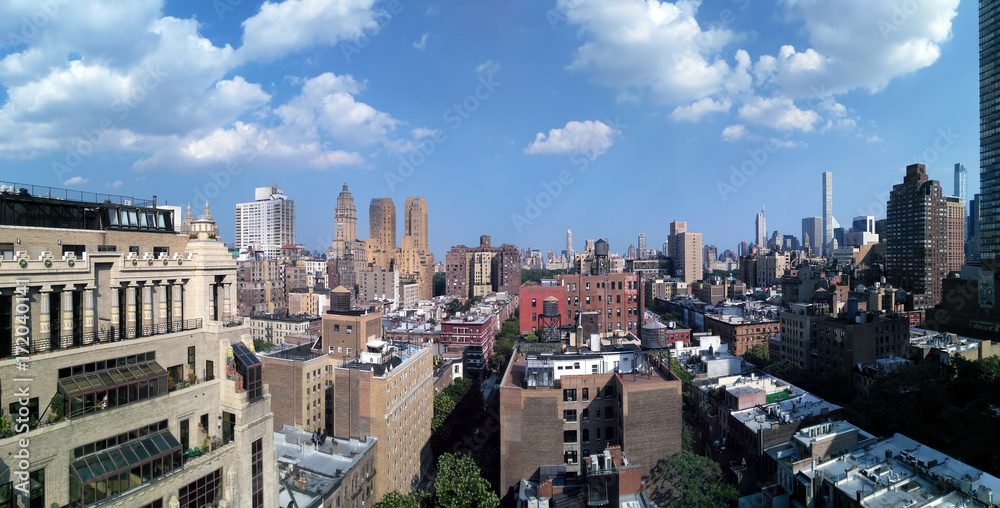 View to New York from a rooftop