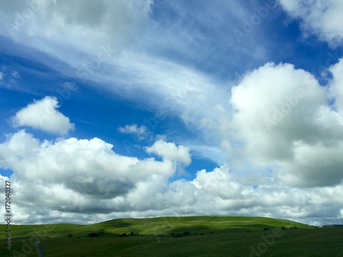Rolling Hills and Clouds