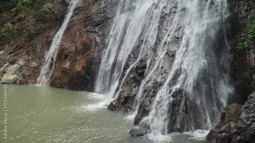 Na Muang Waterfall on Koh Samui, Thailand stock footage video Na Muang Waterfall on Koh Samui, Thailand stock footage video