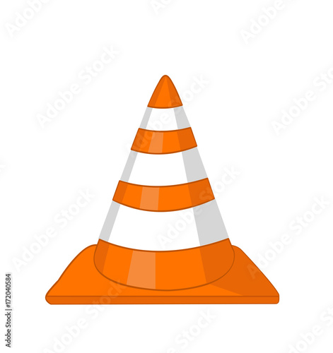 illustration of Cone icon isolated on white